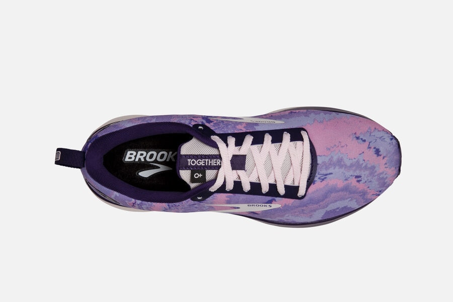 Brooks Israel Revel 4 Road Running Shoes Womens - Purple/Silver/Pink - IAY-091372